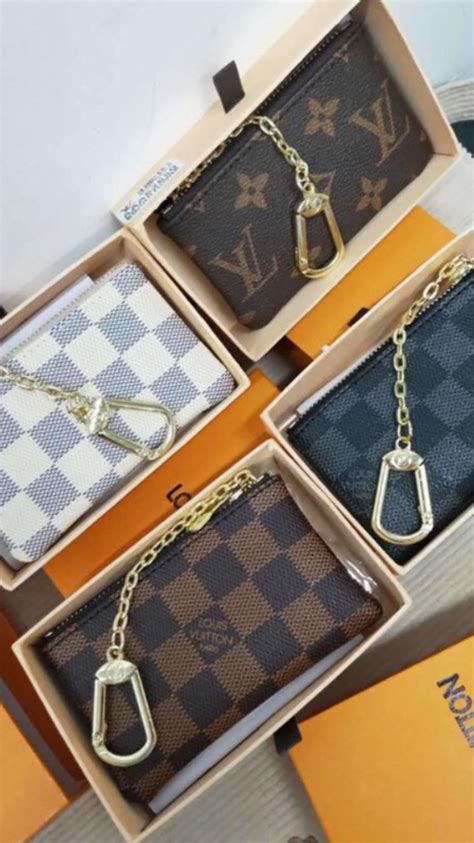 lv keychain wallet women